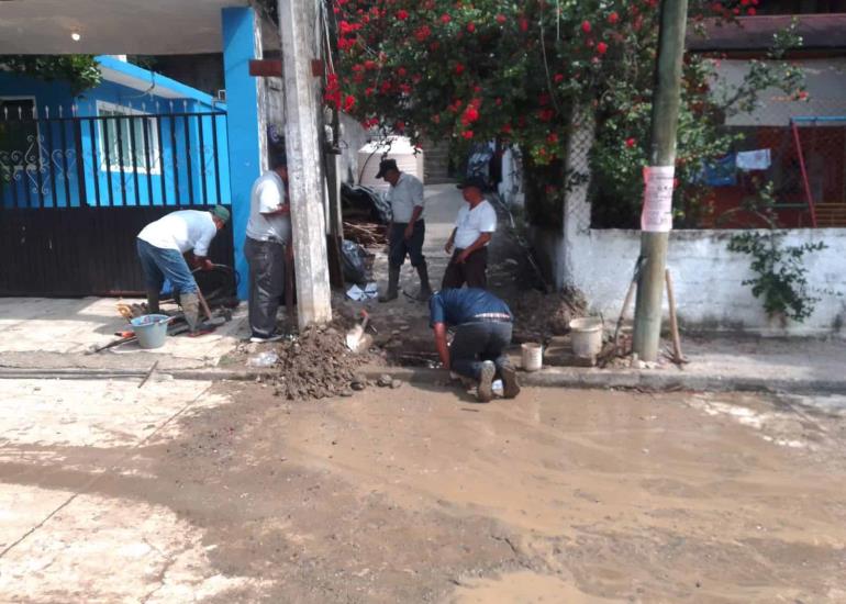 Precaución por trabajos en las tuberías hidráulicas