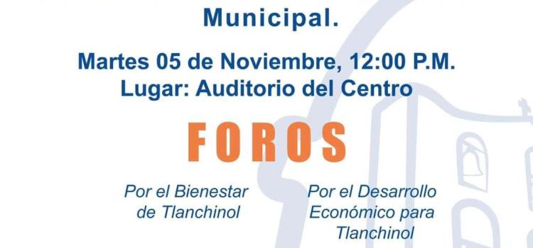 Invitan a participar en los foros de consulta 