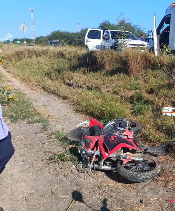 Motociclista accidentado