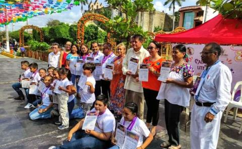 Niños participaron en Concurso de Calaveritas
