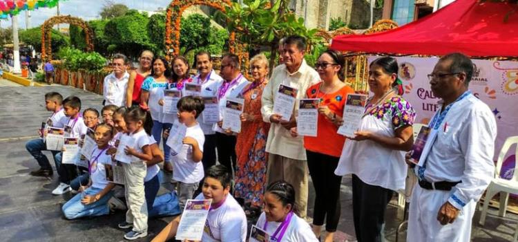 Niños participaron en Concurso de Calaveritas