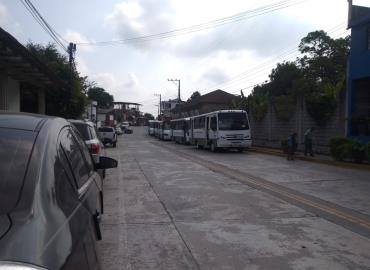 Parada del transporte público reubicada momentáneamente