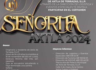 Lanzan convocatoria para Señorita Axtla 2024