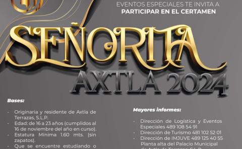 Lanzan convocatoria para Señorita Axtla 2024
