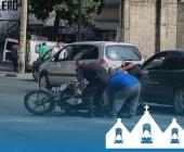 Imprudente conductor arrolló a motociclista