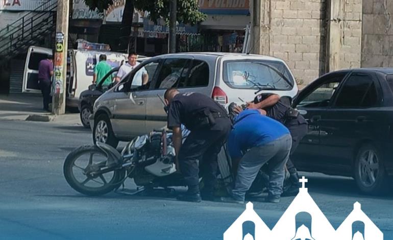 Imprudente conductor arrolló a motociclista