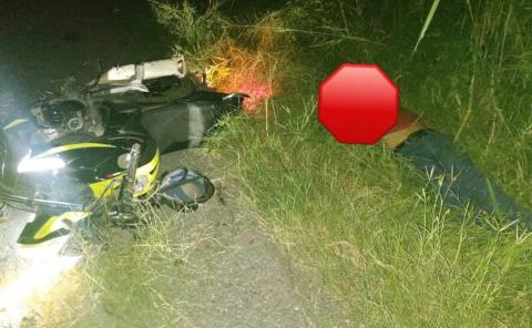 Muere motociclista tras accidente en Bordones,