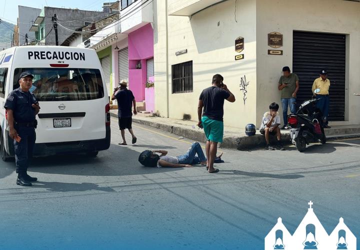 Lesionada en encontronazo