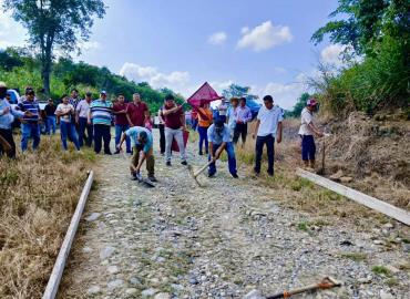 Arranque de obra en barrio Ahuehueyo