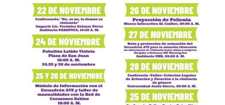 Lanzan programa "Ruta Violeta" 