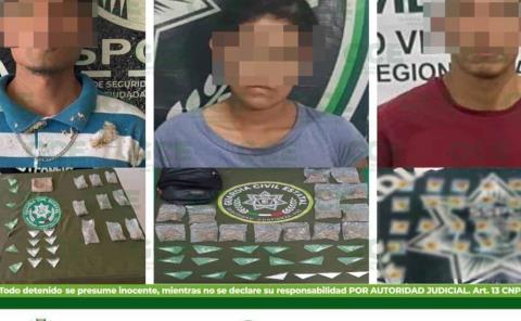 MUJER CAYÓ POR VENDER DROGA        
