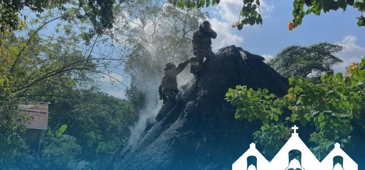 Se incendió vivienda 