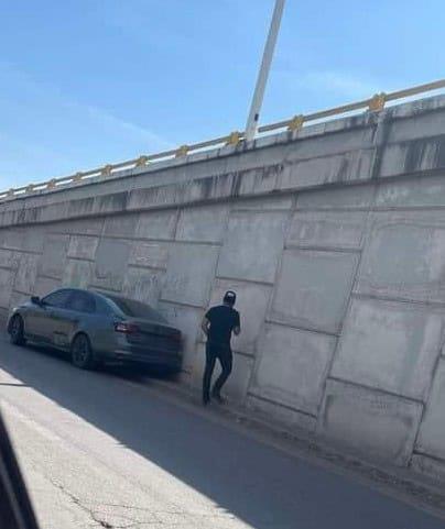 Chocó contra el puente elevado 