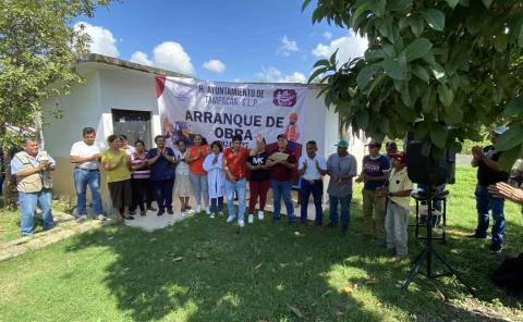 Realizan sustitución de losa en casa de salud