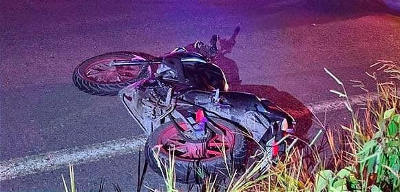 Menor en moto resultó lesionado