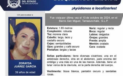 Desapareció mujer; lanzan alerta de búsqueda