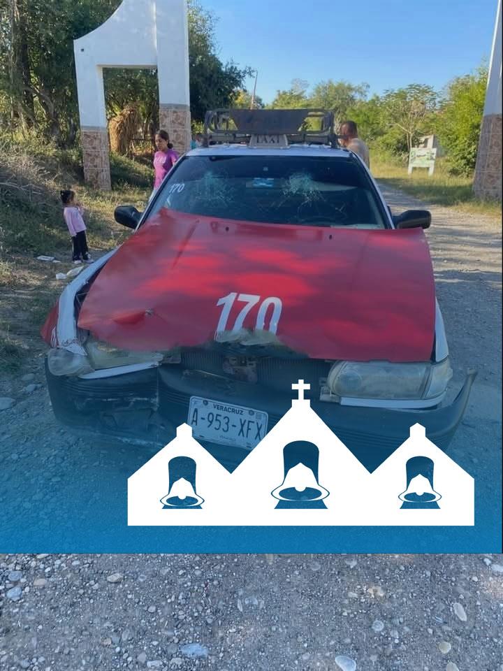 Taxi chocó contra muro