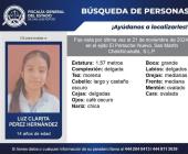 Alerta por niña desaparecida       