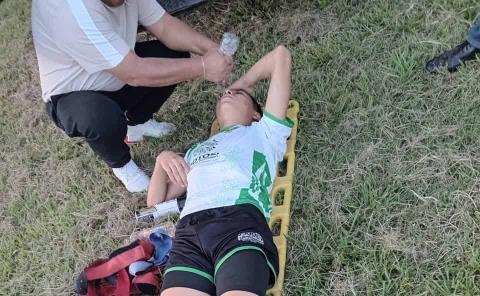 Terminó herido al jugar futbol en la UDETA