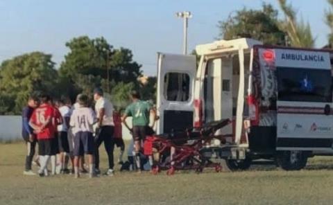 Murió mientras jugaba futbol 
