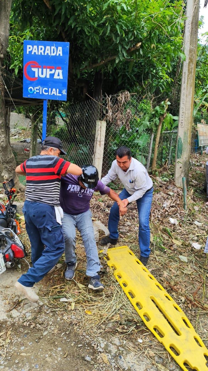 Motociclista atropellado en carretera federal de Tamazunchale