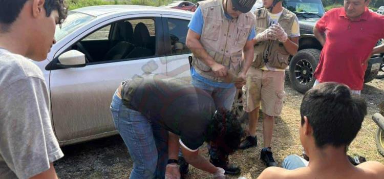 ATROPELLARON A MOTOCICLISTA       