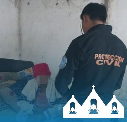Adulta mayor sufrió dificultad para respirar Adulta mayor sufrió dificultad para respirar