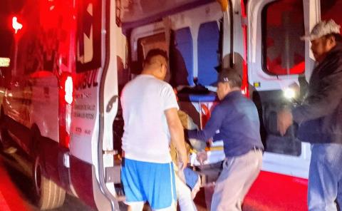 Motociclista herido al derrapar