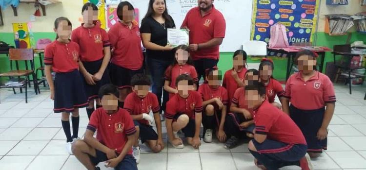 Niños participan en campaña de limpieza