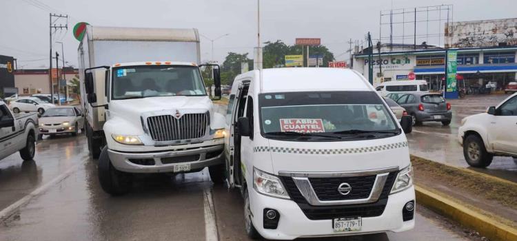 Tres accidentes  en la zona urbana      