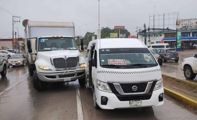 Tres accidentes  en la zona urbana      