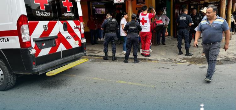 Abuelita lesionada en aparatosa caída