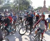 Ciclistas visitaron a virgen La Rinconada