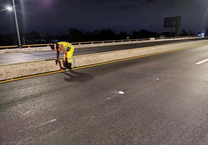 Aplicaron pintura vial en avenida