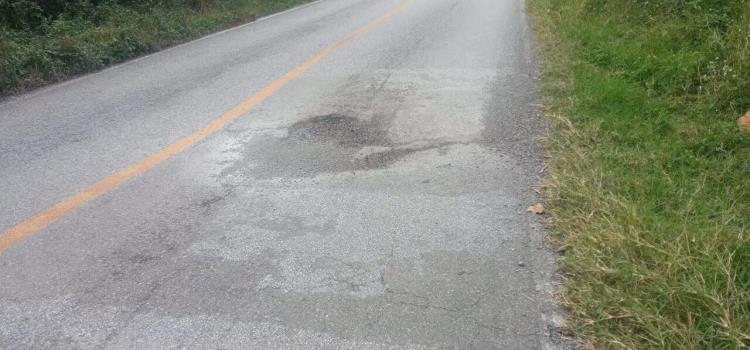 Hundimientos  en la carretera