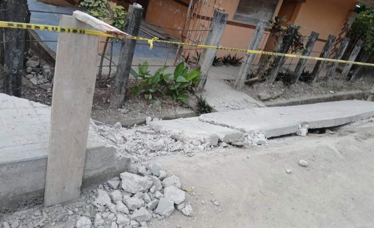 Andador colapsó en  camino a Tampate 