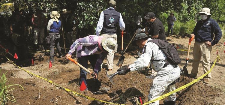 Hallaron 11 narcofosas