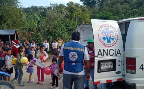 Niños de zona rural recibieron juguetes