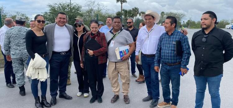 Alcalde participa en  caravana de migrantes