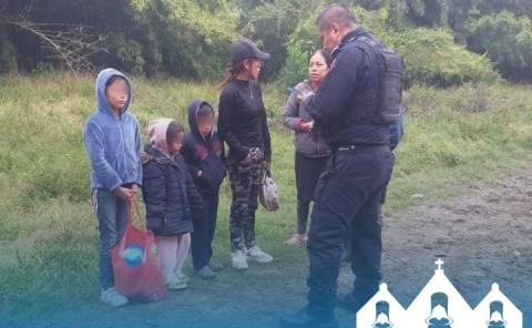 Policía Municipal localizó a tres menores de edad 
