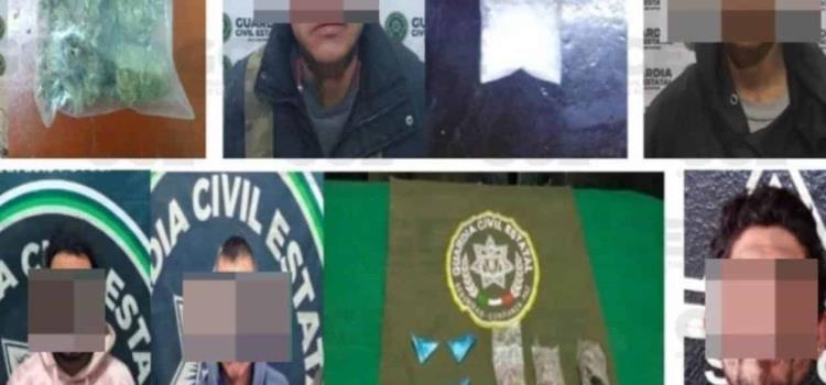 Detuvieron a varias personas con droga           