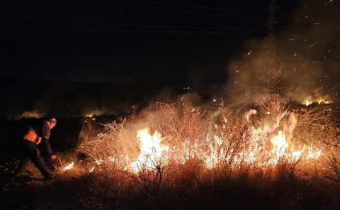 Incendio en ejido
