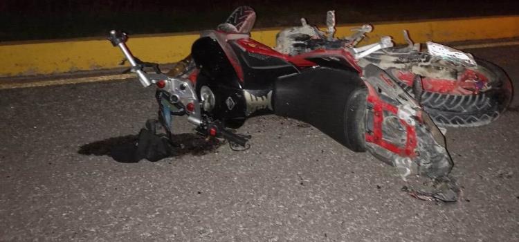 Motociclista quedó herido