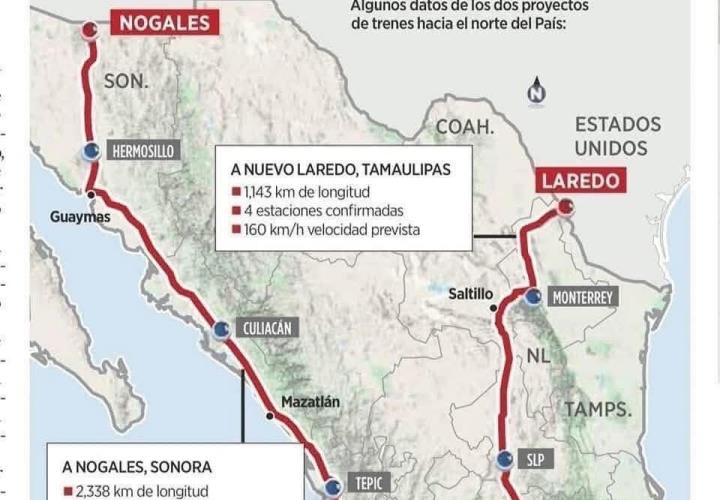 Trenes con rutas hacia norte y centro del país 