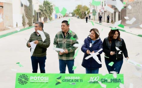 Soledad celebra calles modernas y seguras
