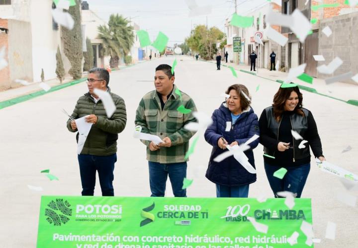 Soledad celebra calles modernas y seguras