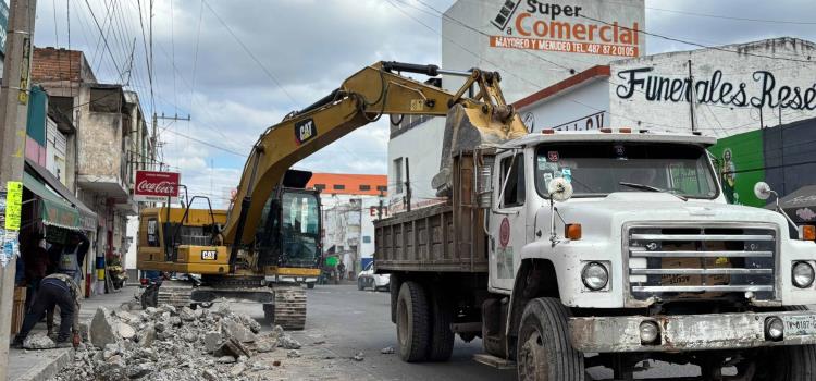 Avanza obra de la avenida "Morelos"