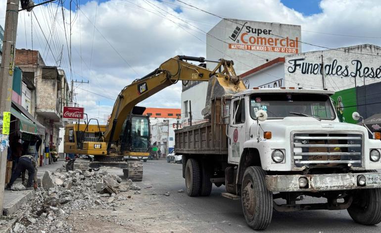 Avanza obra de la avenida "Morelos"