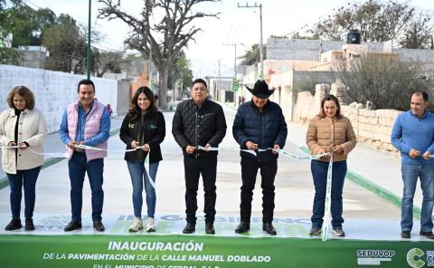 Gallardo impulsa Obras en Cedral
