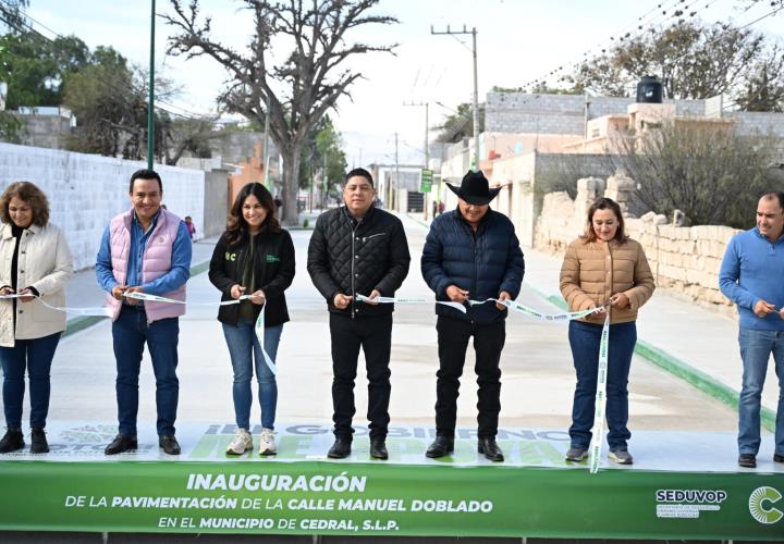 Gallardo impulsa Obras en Cedral